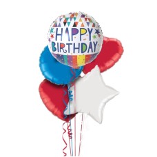 Shining Bright Happy Birthday Balloon Bouquet
